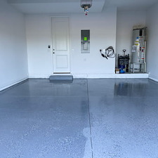 Epoxy garage floor